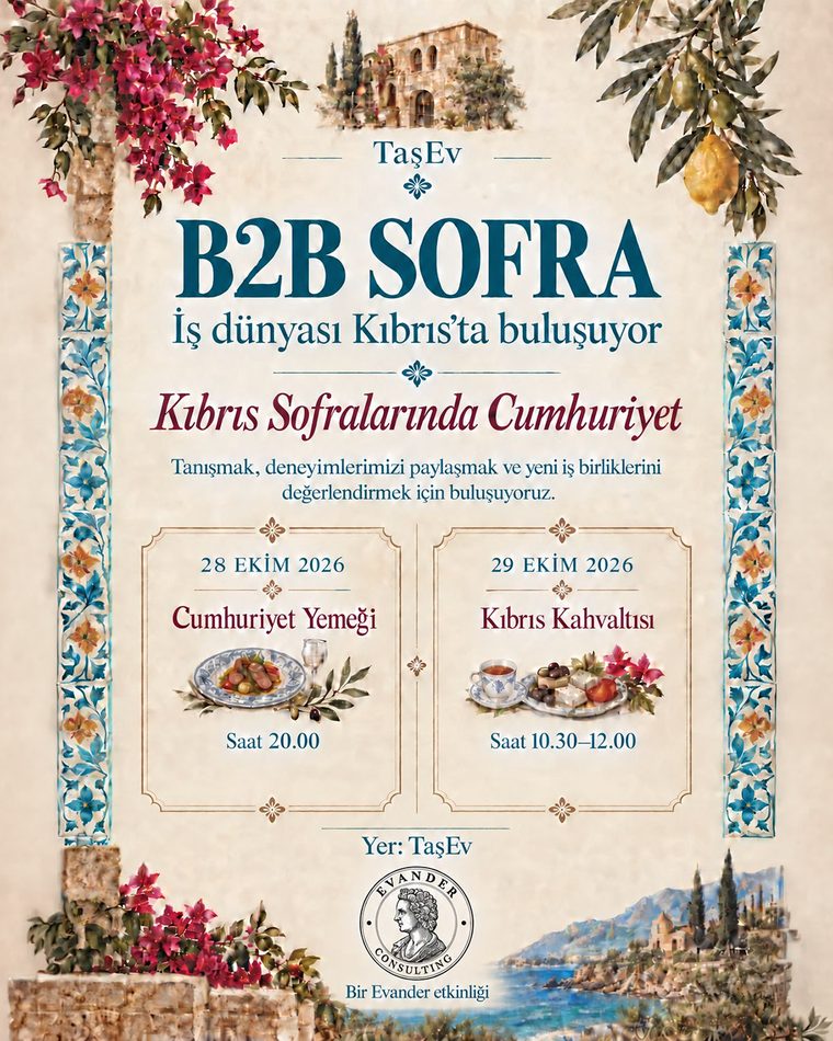 B2B Sofra event poster